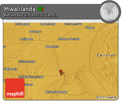 Physical 3D Map of Mwalilanda