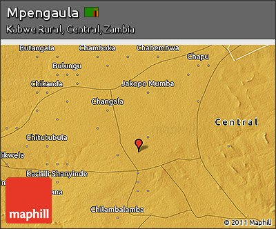 Physical 3D Map of Mpengaula