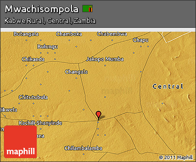 Physical 3D Map of Mwachisompola