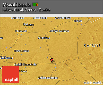 Physical 3D Map of Mwalilanda