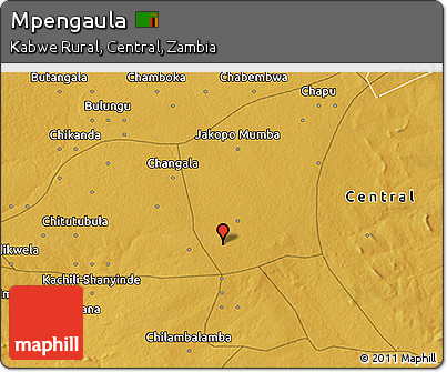 Physical 3D Map of Mpengaula