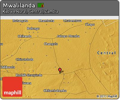 Physical 3D Map of Mwalilanda