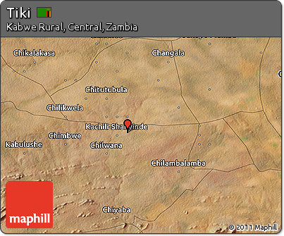 Satellite 3D Map of Tiki