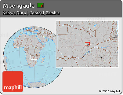Gray Location Map of Mpengaula