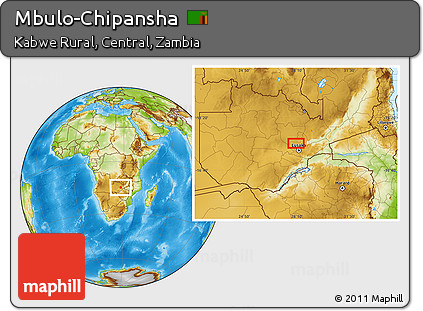 Physical Location Map of Mbulo-Chipansha