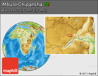 Physical Location Map of Mbulo-Chipansha