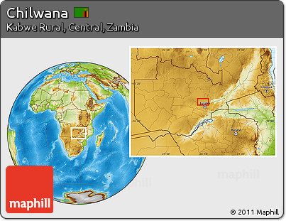 Physical Location Map of Chilwana