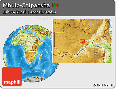 Physical Location Map of Mbulo-Chipansha