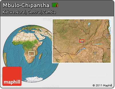 Satellite Location Map of Mbulo-Chipansha