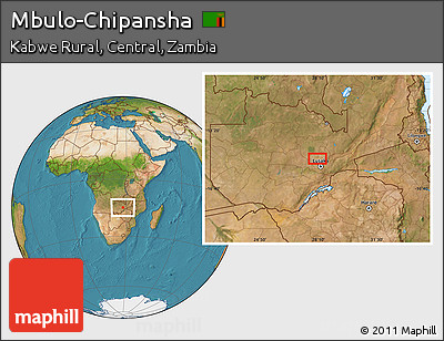Satellite Location Map of Mbulo-Chipansha