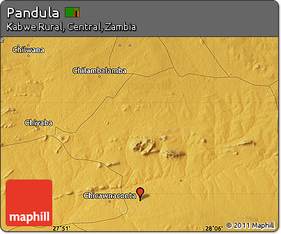 Physical Map of Pandula