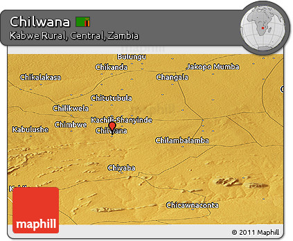Physical Panoramic Map of Chilwana