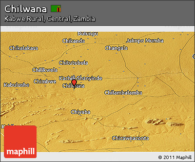Physical Panoramic Map of Chilwana