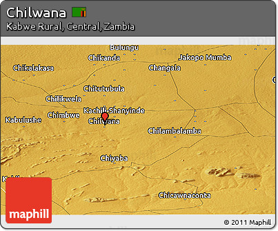 Physical Panoramic Map of Chilwana