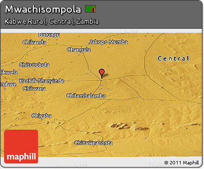 Physical Panoramic Map of Mwachisompola