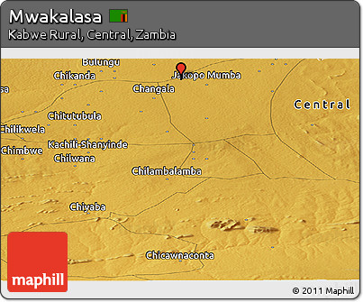 Physical Panoramic Map of Mwakalasa