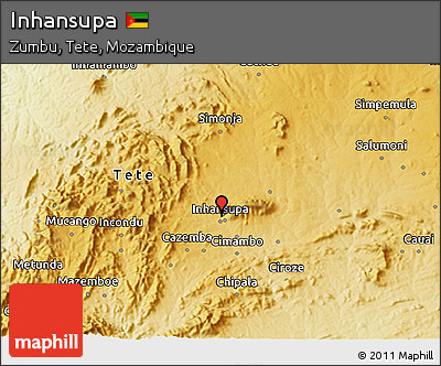 Physical 3D Map of Inhansupa