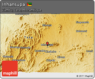 Physical 3D Map of Inhansupa
