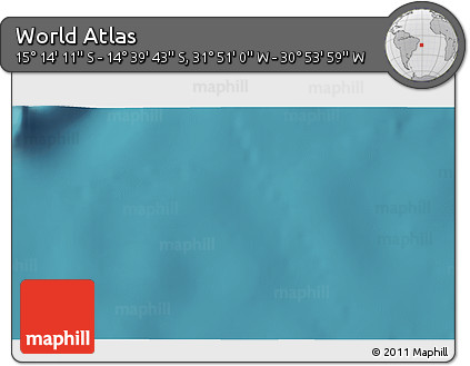Satellite 3D Map of the Area around 14° 56' 57" S, 31° 22' 30" W