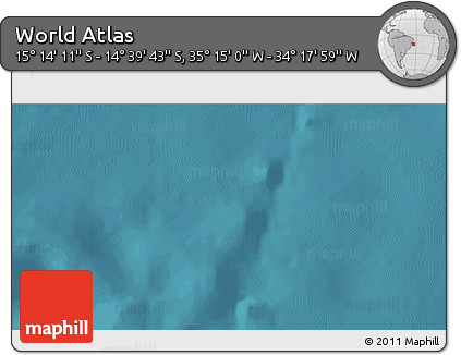 Satellite 3D Map of the Area around 14° 56' 57" S, 34° 46' 29" W