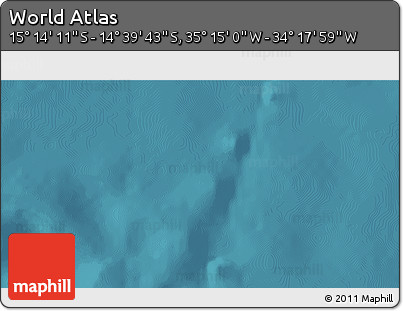 Satellite 3D Map of the Area around 14° 56' 57" S, 34° 46' 29" W