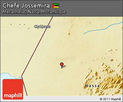 Physical 3D Map of Chefe Jossemira