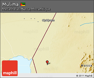 Physical 3D Map of Mulima