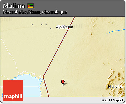 Physical 3D Map of Mulima
