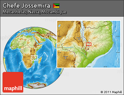 Physical Location Map of Chefe Jossemira