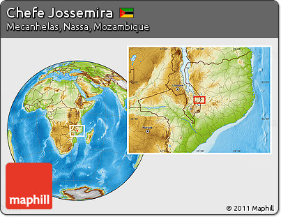 Physical Location Map of Chefe Jossemira