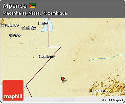 Physical Panoramic Map of Mpanda