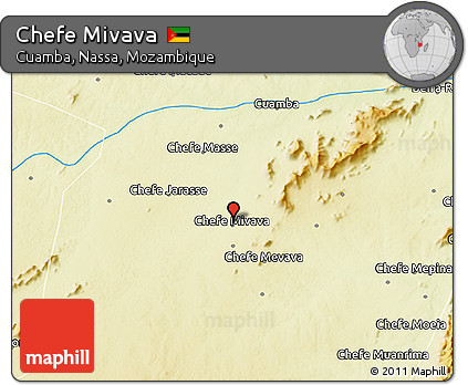 Physical 3D Map of Chefe Mivava