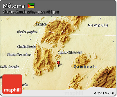Physical 3D Map of Móloma