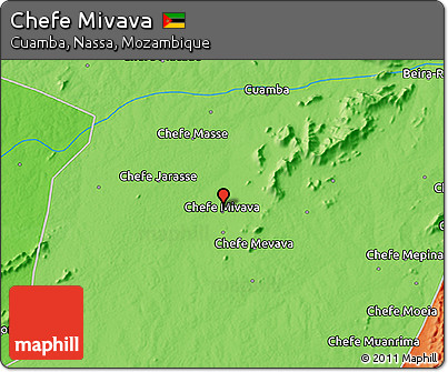 Political 3D Map of Chefe Mivava