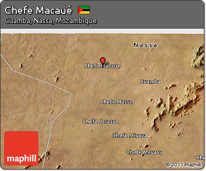Satellite 3D Map of Chefe Macaué