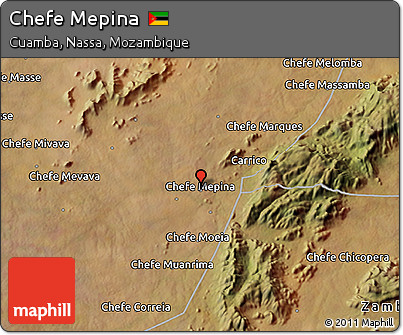 Satellite 3D Map of Chefe Mepina