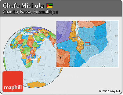 Political Location Map of Chefe Michula