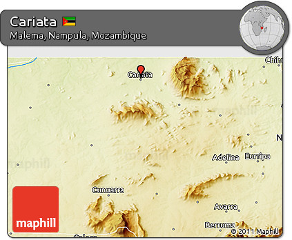 Physical 3D Map of Cariata