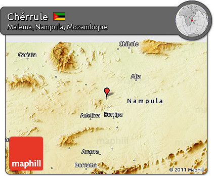 Physical 3D Map of Chérrule