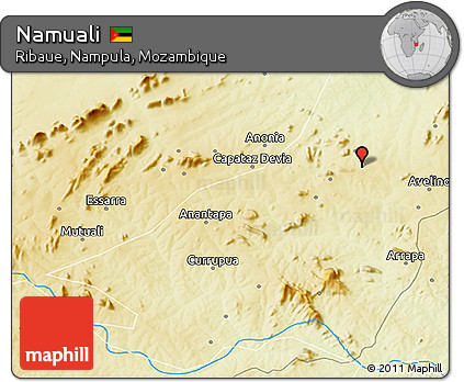 Physical 3D Map of Namuali