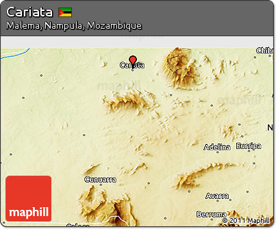 Physical 3D Map of Cariata