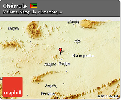 Physical 3D Map of Chérrule