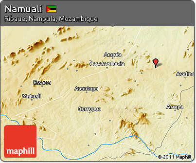 Physical 3D Map of Namuali