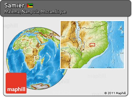 Physical Location Map of Samier