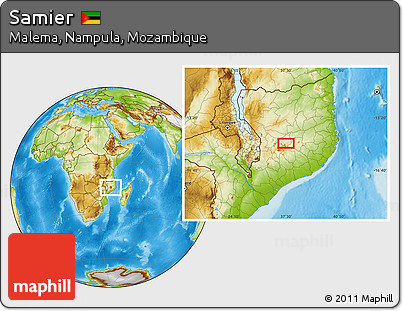 Physical Location Map of Samier