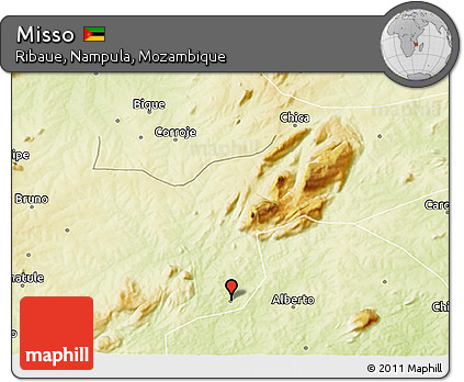 Physical 3D Map of Misso
