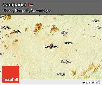 Physical 3D Map of Compania