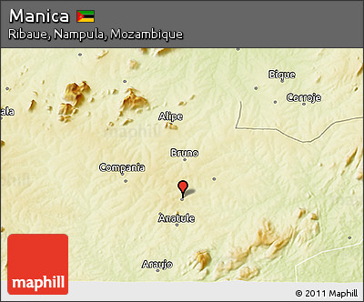 Physical 3D Map of Manica