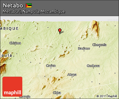 Physical 3D Map of Netabo