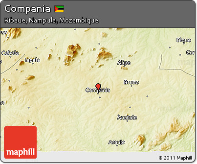 Physical 3D Map of Compania